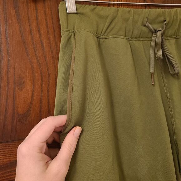 WoolX Lola Joggers Wool Blend Joggers Olive Green Size Small - Picture 4 of 7